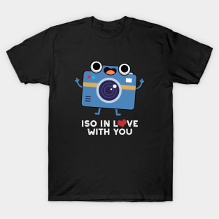 ISO In Love With You Cute Camera Pun T-Shirt